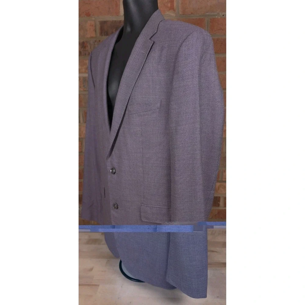 Hugo Boss Jarret1 Blazer Jacket Size 42L Purple Lavender Birdseye Tesse Wool